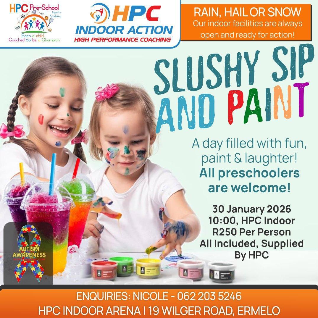 Slushy Sip & Paint at HPC Indoor Action! Slushy Sip & Paint at HPC Indoor Action!