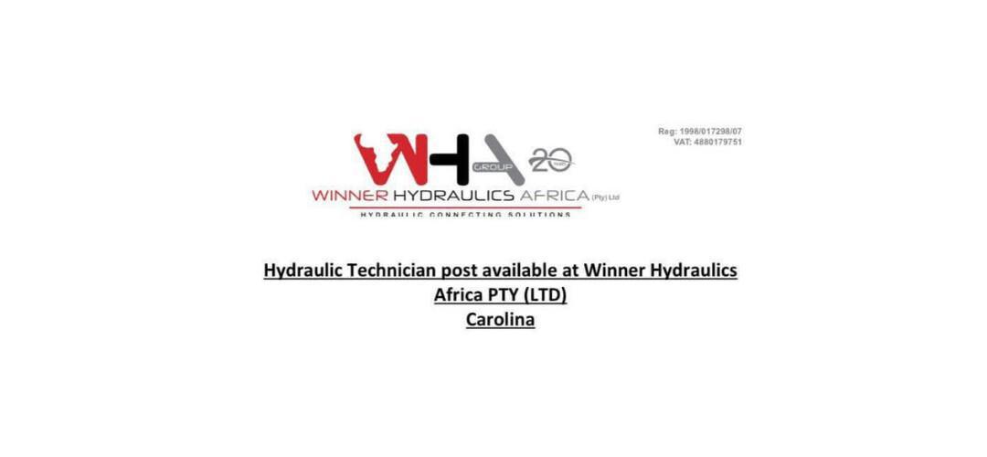 Vacancy: Hydraulic Technician – Carolina