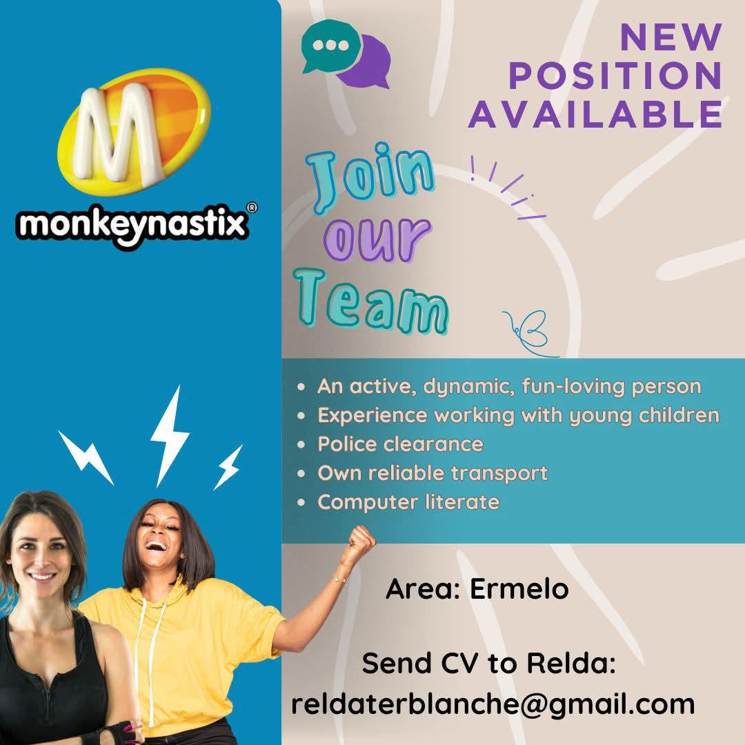 Vacancy: New Position – Ermelo Vacancy: New Position – Ermelo