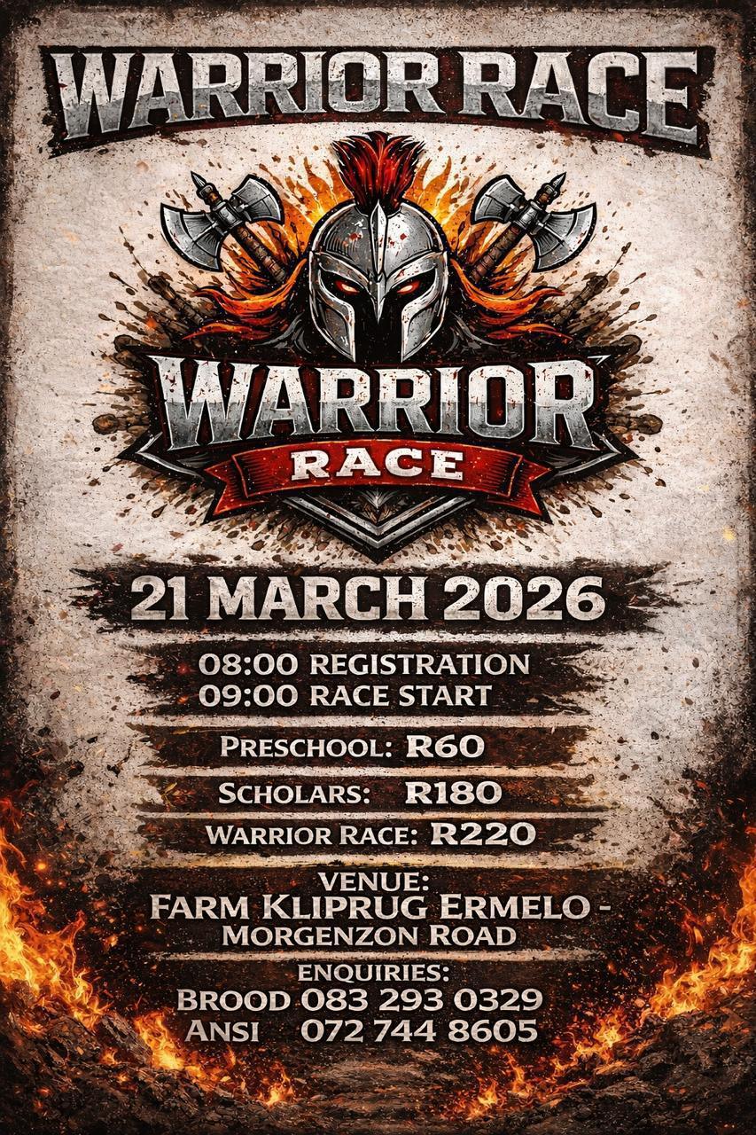 Warrior Race is coming to Ermelo! Warrior Race is coming to Ermelo!