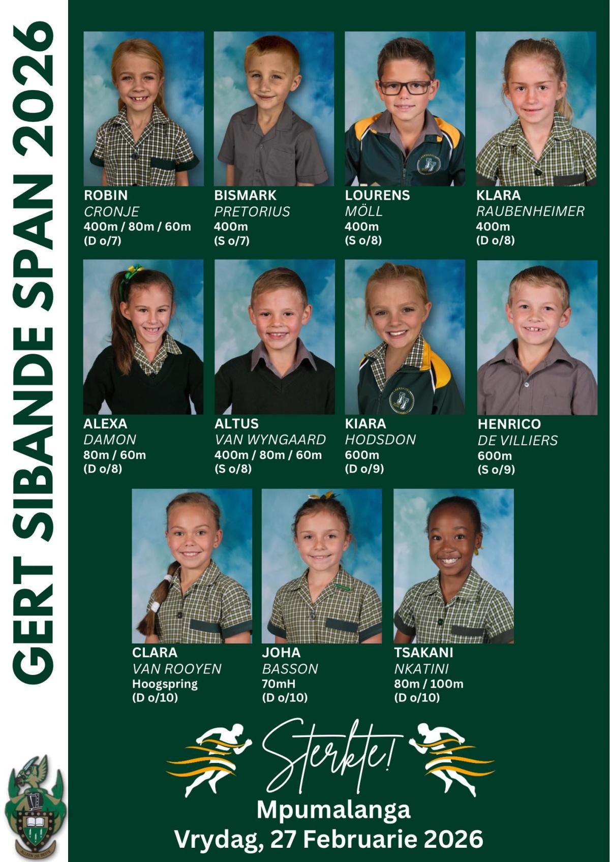 JJ van der Merwe Secures 35 Places in Gert Sibande Athletics Team JJ van der Merwe Secures 35 Places in Gert Sibande Athletics Team