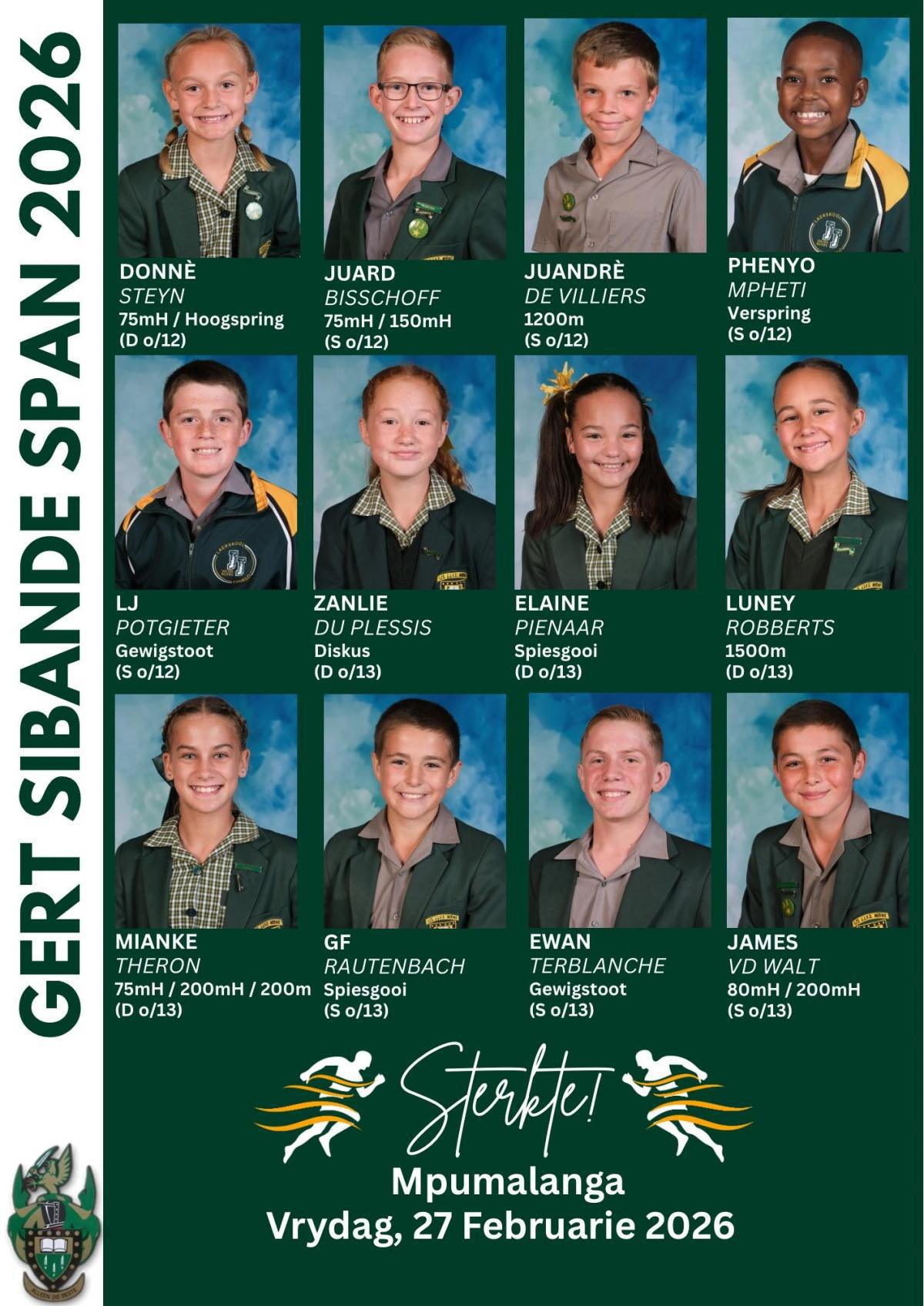 JJ van der Merwe Secures 35 Places in Gert Sibande Athletics Team JJ van der Merwe Secures 35 Places in Gert Sibande Athletics Team