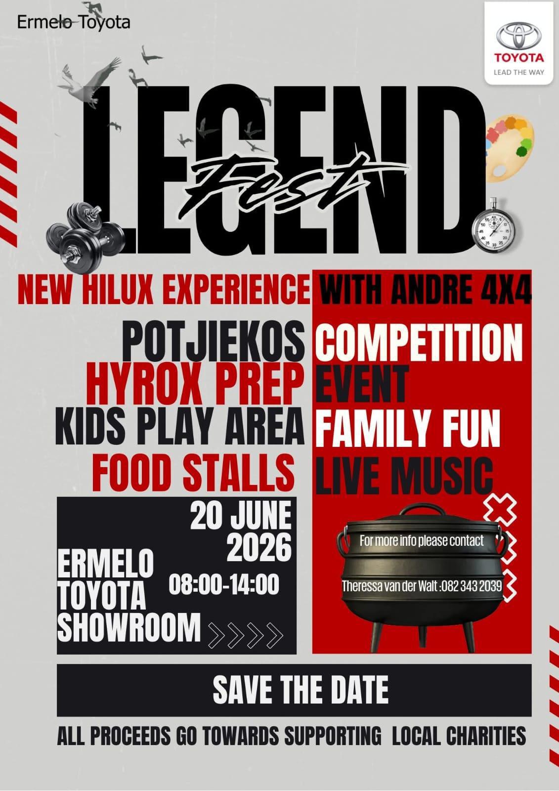 LEGEND FEST COMING TO ERMELO LEGEND FEST COMING TO ERMELO