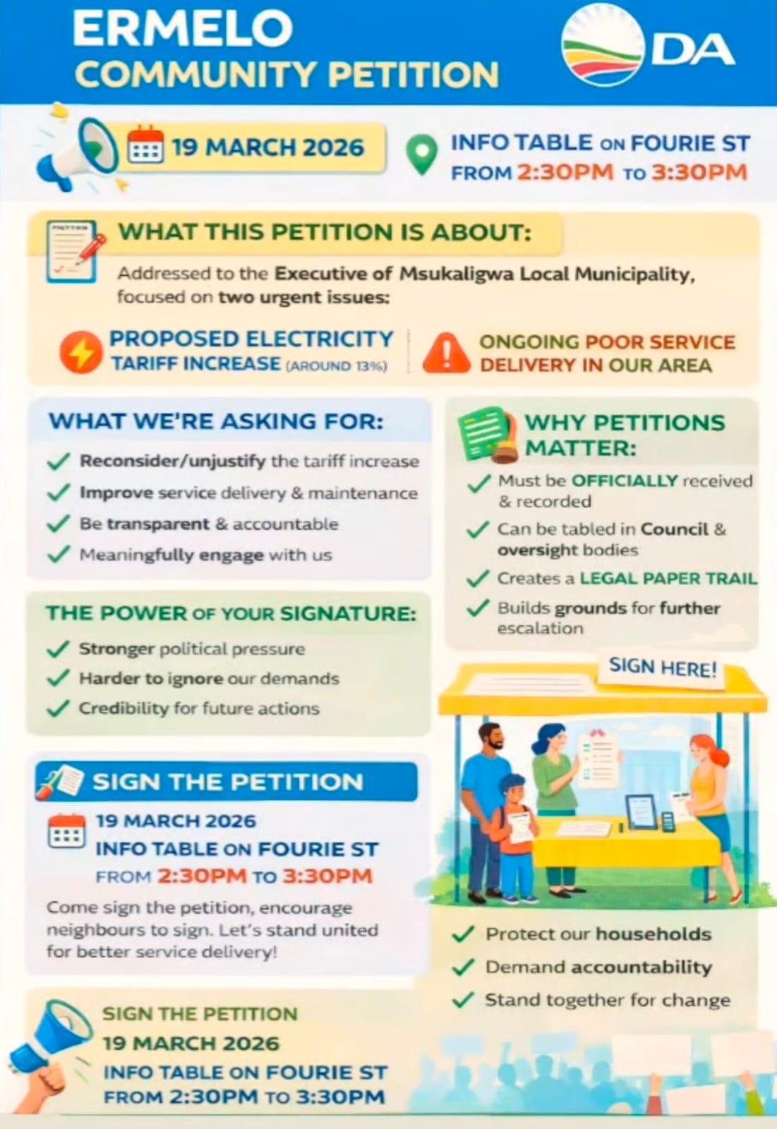 Ermelo Community Petition Set for Today