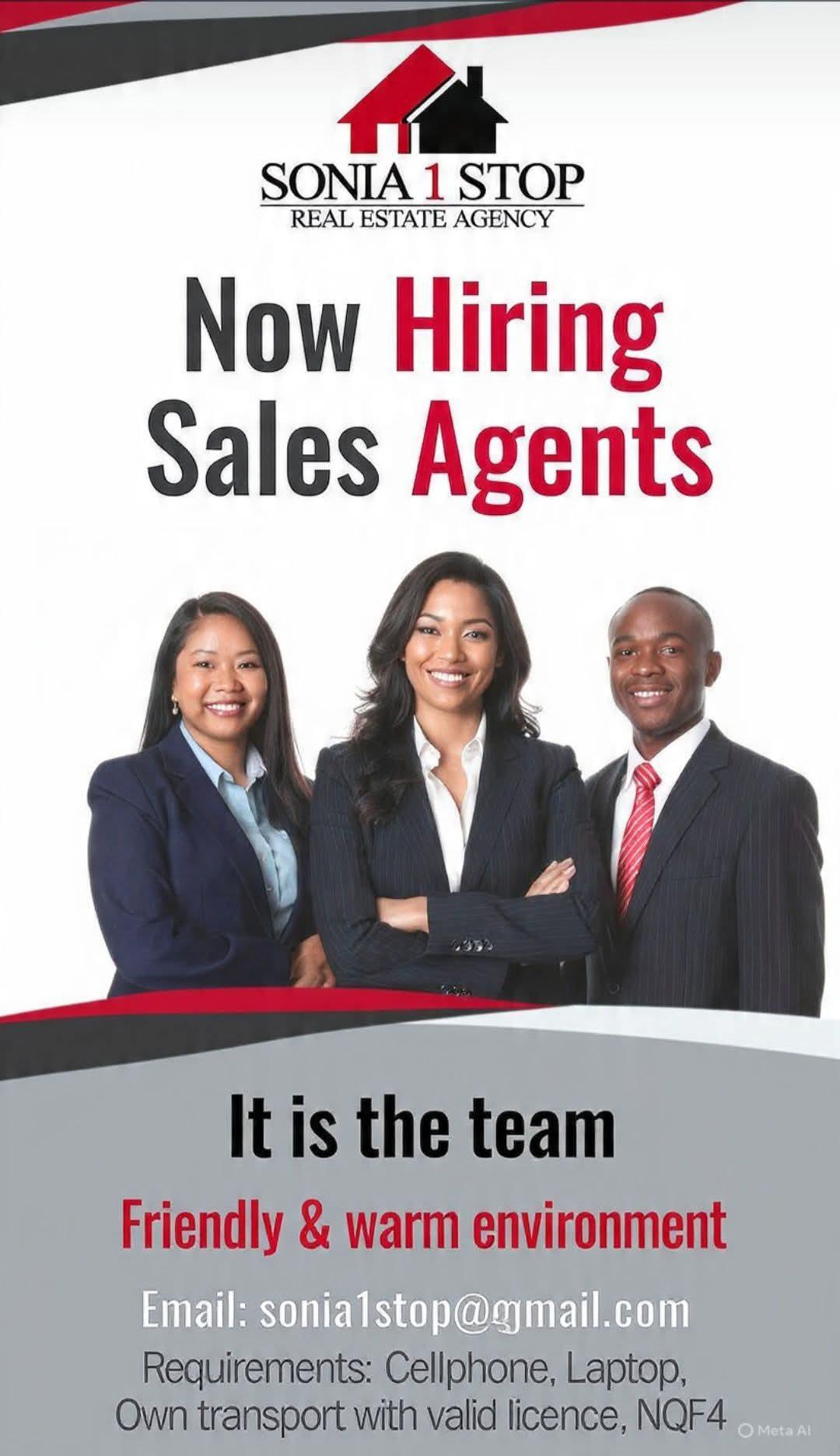 Vacancy: Sales Agents