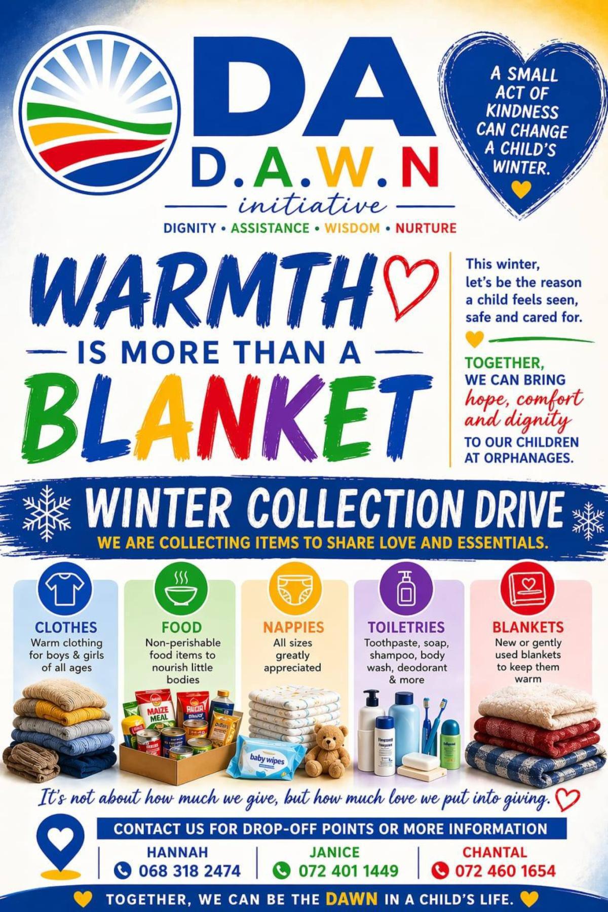 DAWN Initiative launches winter drive to support children in need