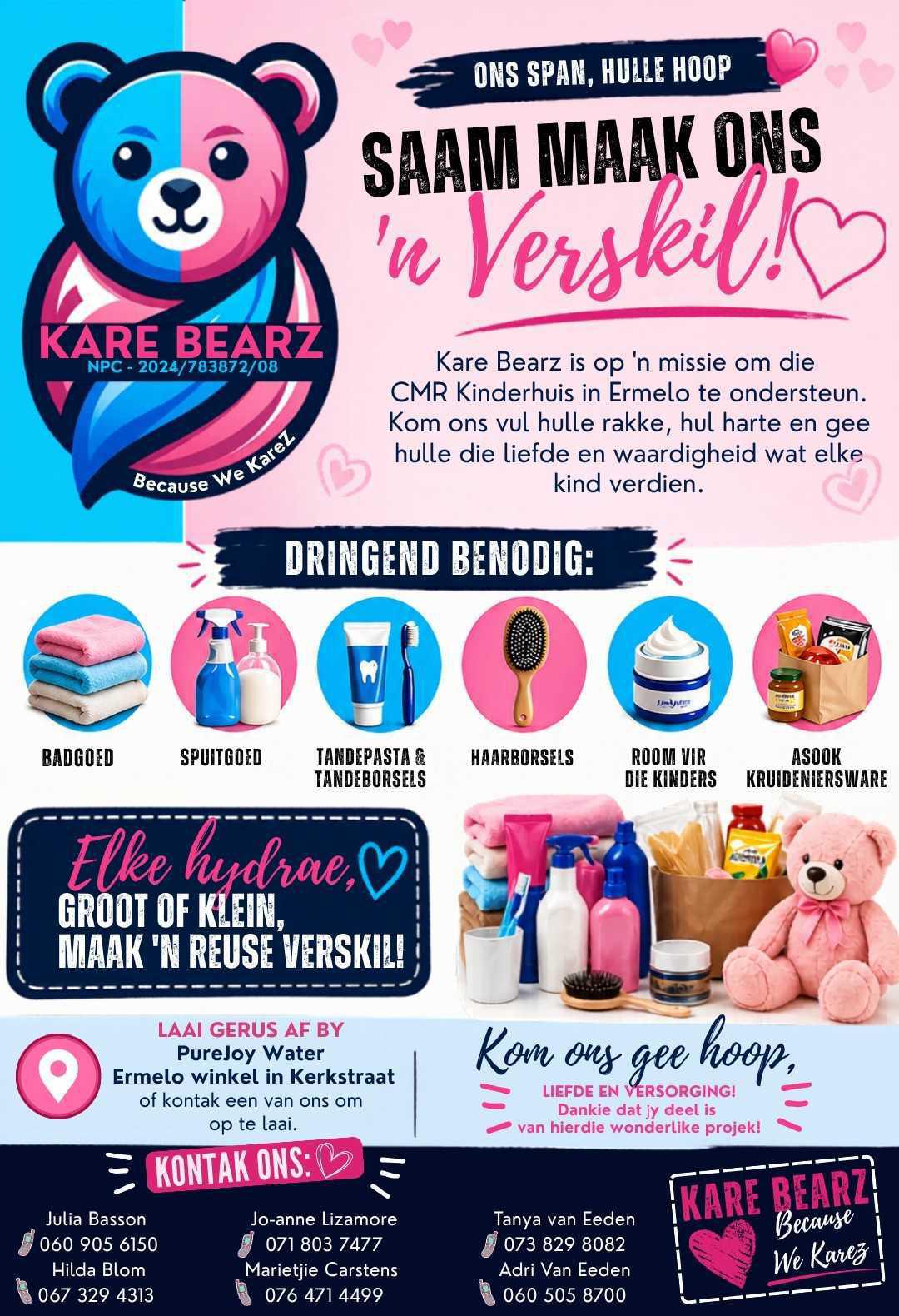Kare Bearz Bring Hope to CMR Children's home Kare Bearz Bring Hope to CMR Children's home