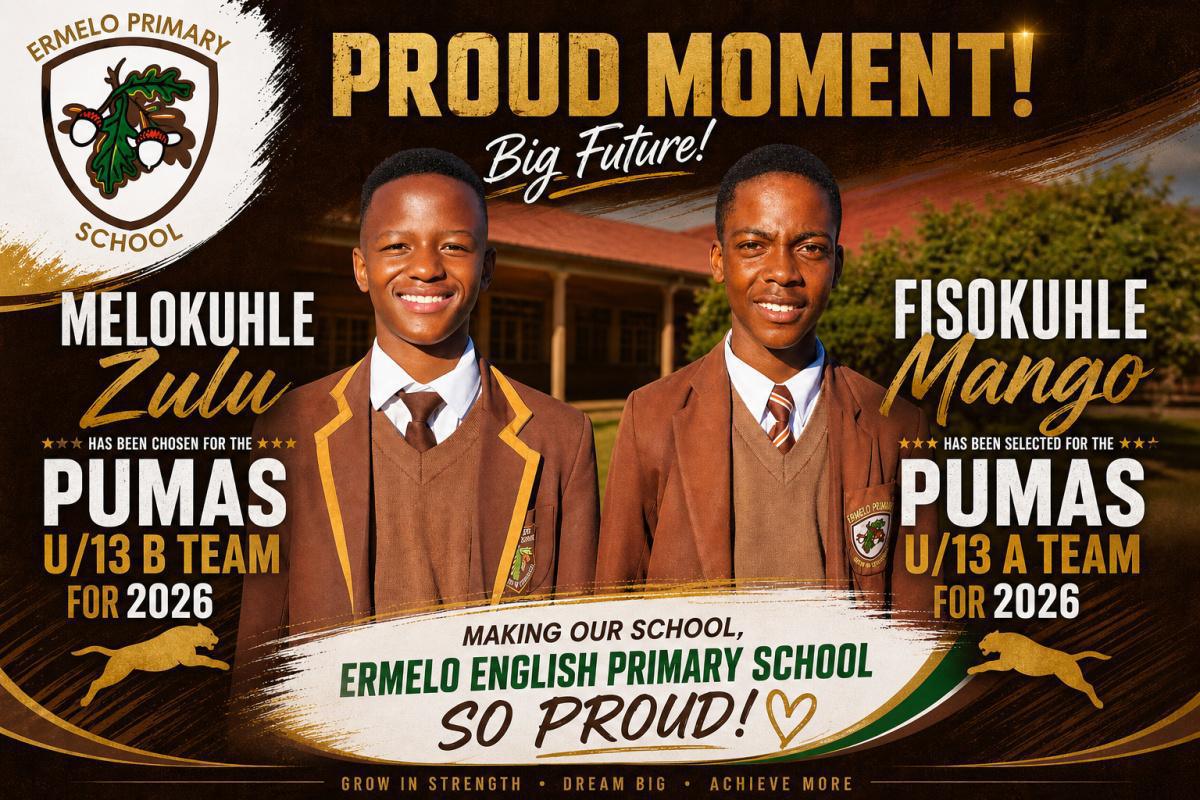 Ermelo Primary boys shine at Pumas trials