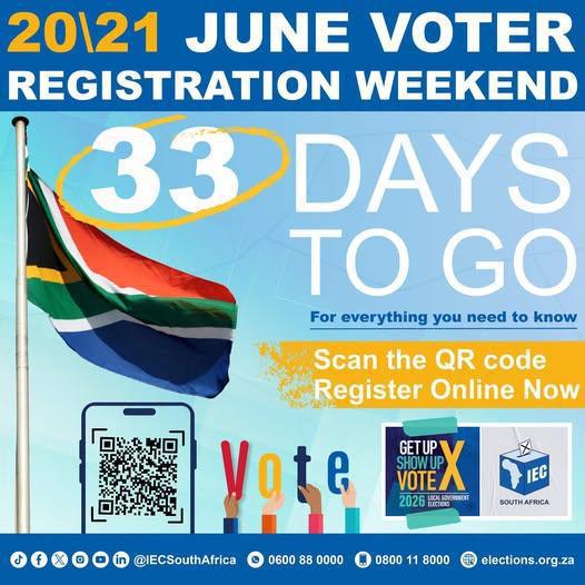 Voter Registration Weekend Just 33 Days Away