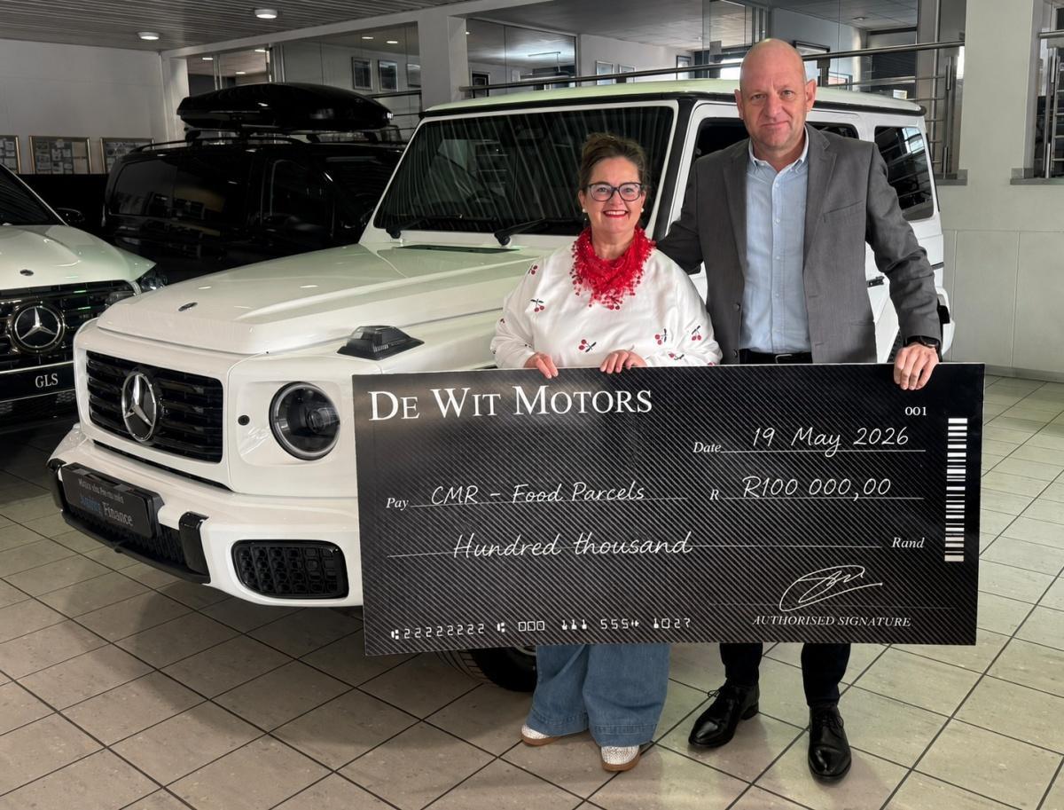CMR Ermelo Thanks De Wit Motors for Funds Raised