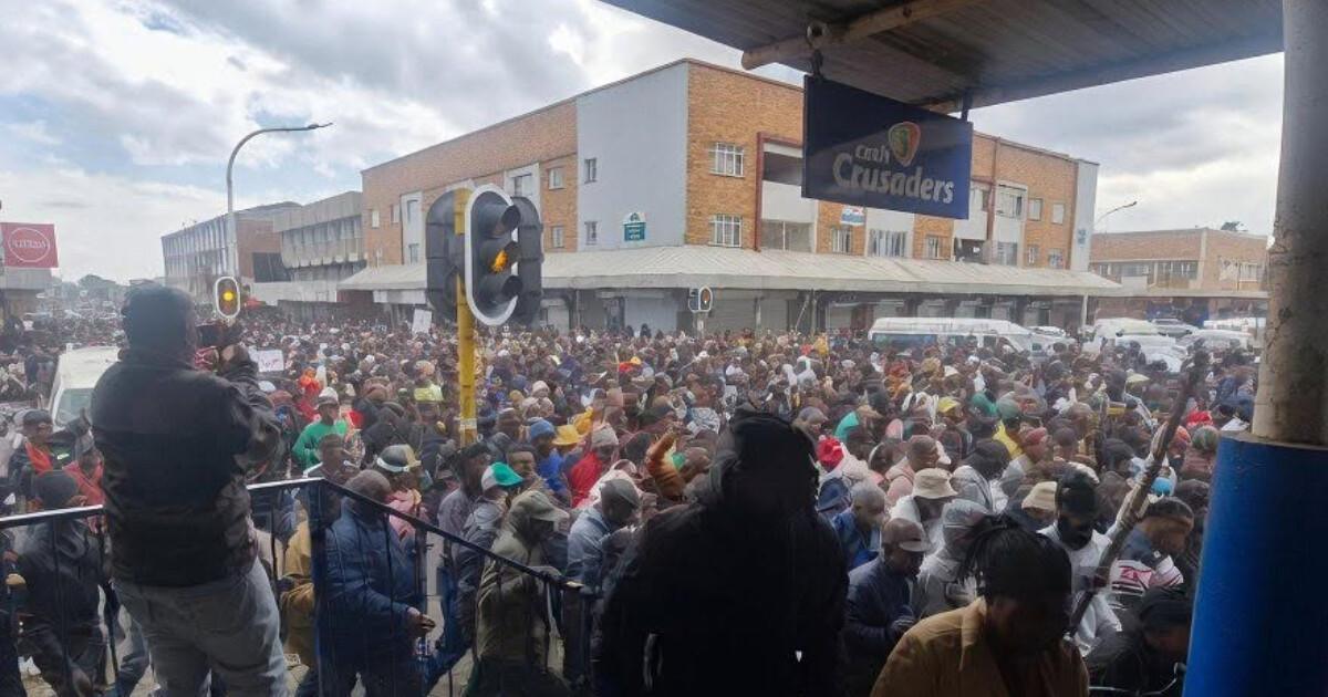 Police monitor Witbank march as 14 undocumented foreign nationals are apprehended