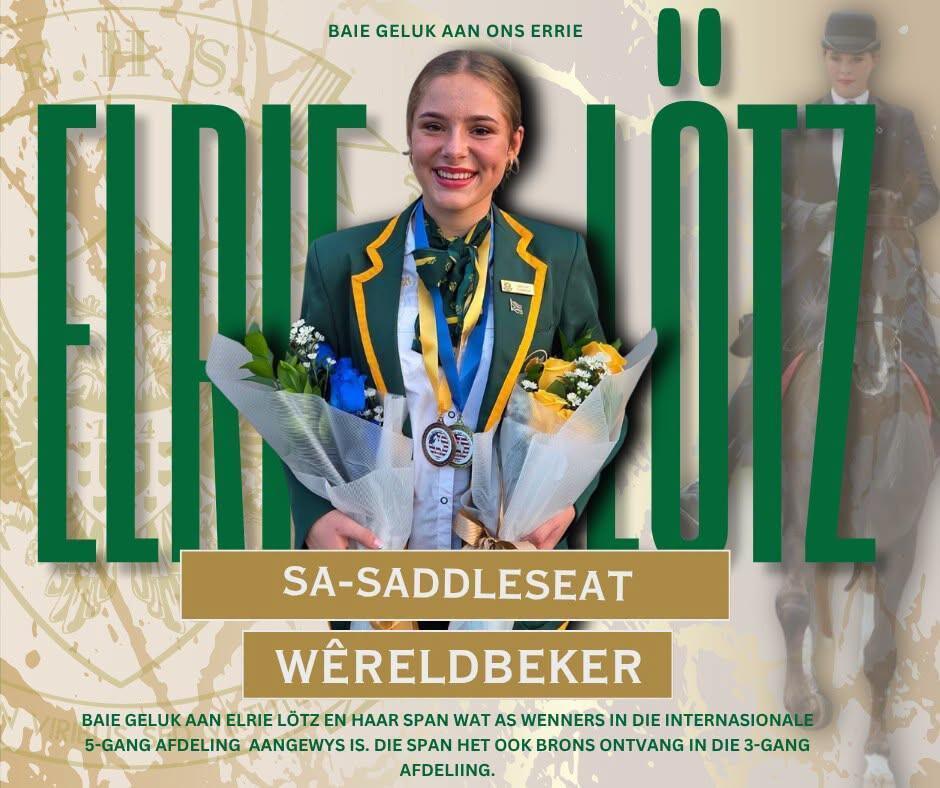 Errie learner crowned SA Saddle Seat World Cup champion Errie learner crowned SA Saddle Seat World Cup champion
