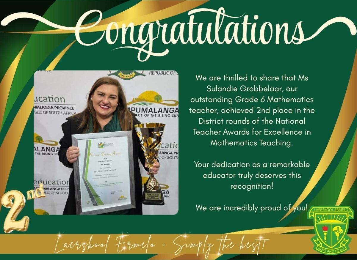 Laerskool Ermelo celebrates excellence in education