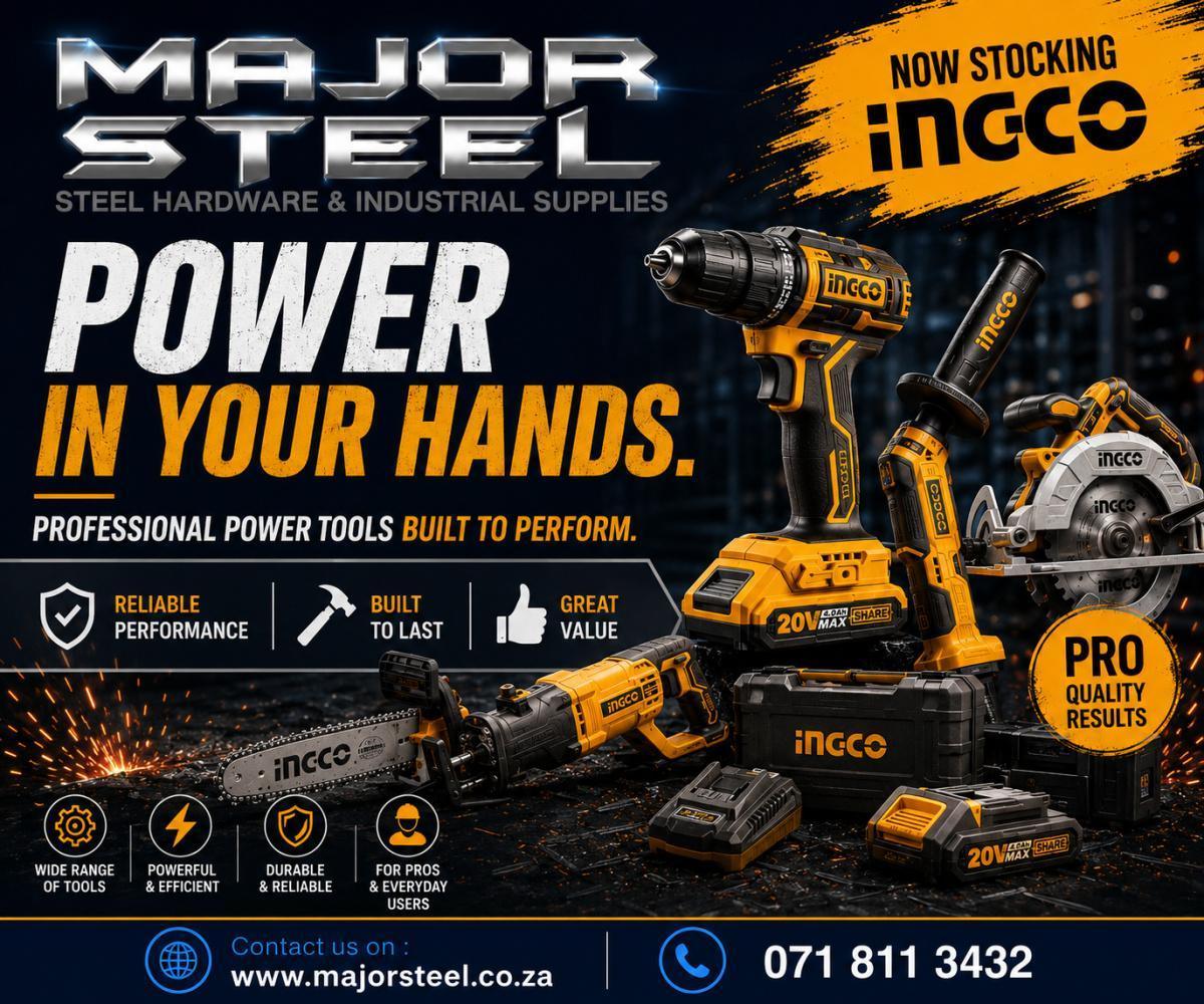 INGCO Power Tools – Major Steel