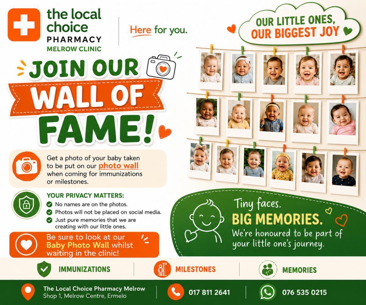 Baby Photo Wall – The Local Choice Pharmacy Melrow Clinic