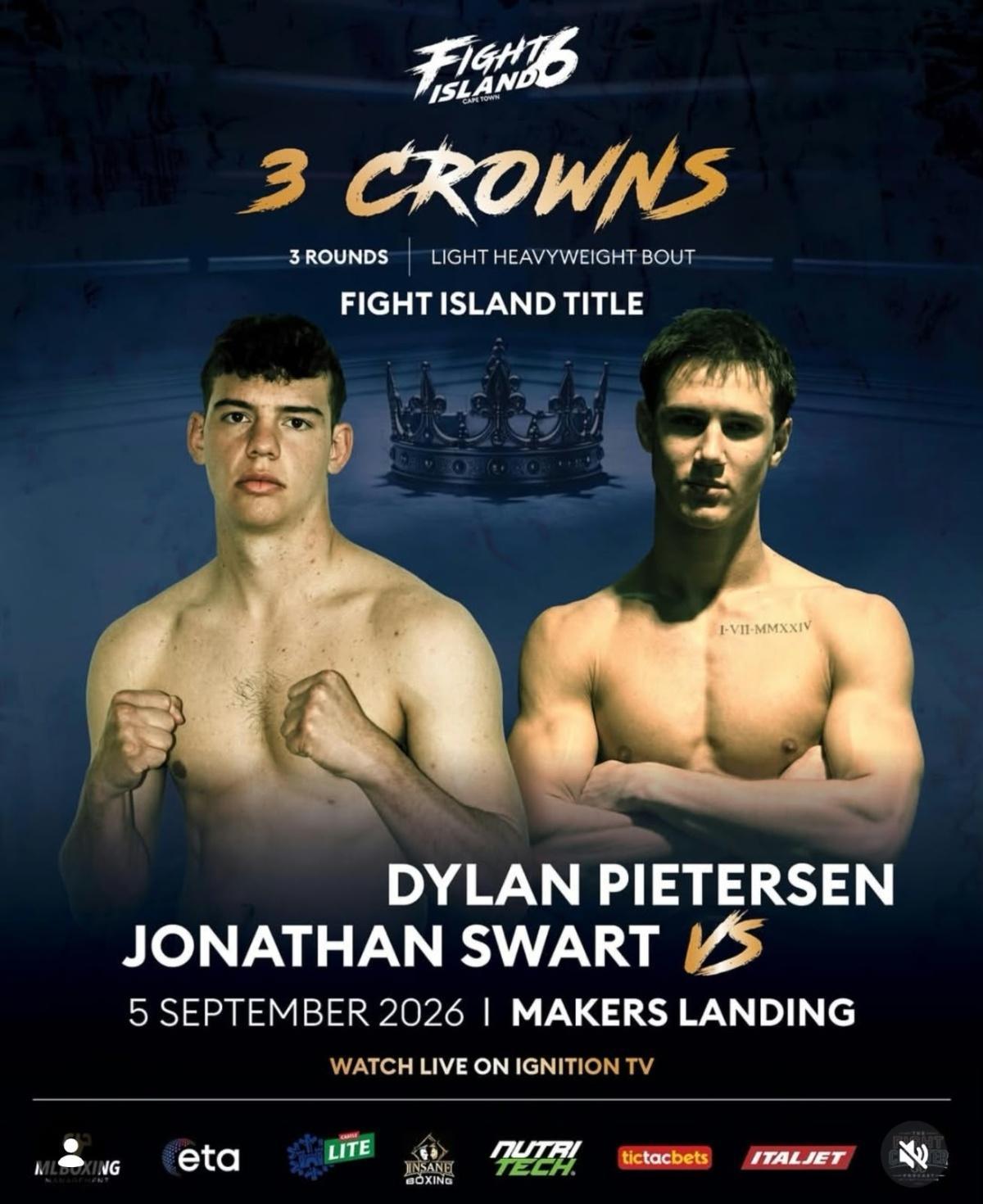 Dylan Pietersen Set to Defend Fight Island Title Against Jonathan Swart