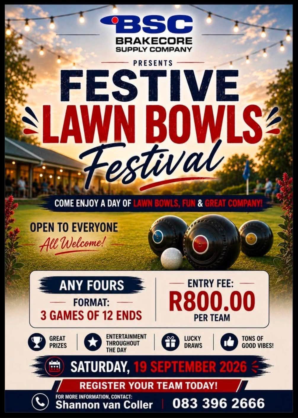 Festive Lawn Bowls Festival