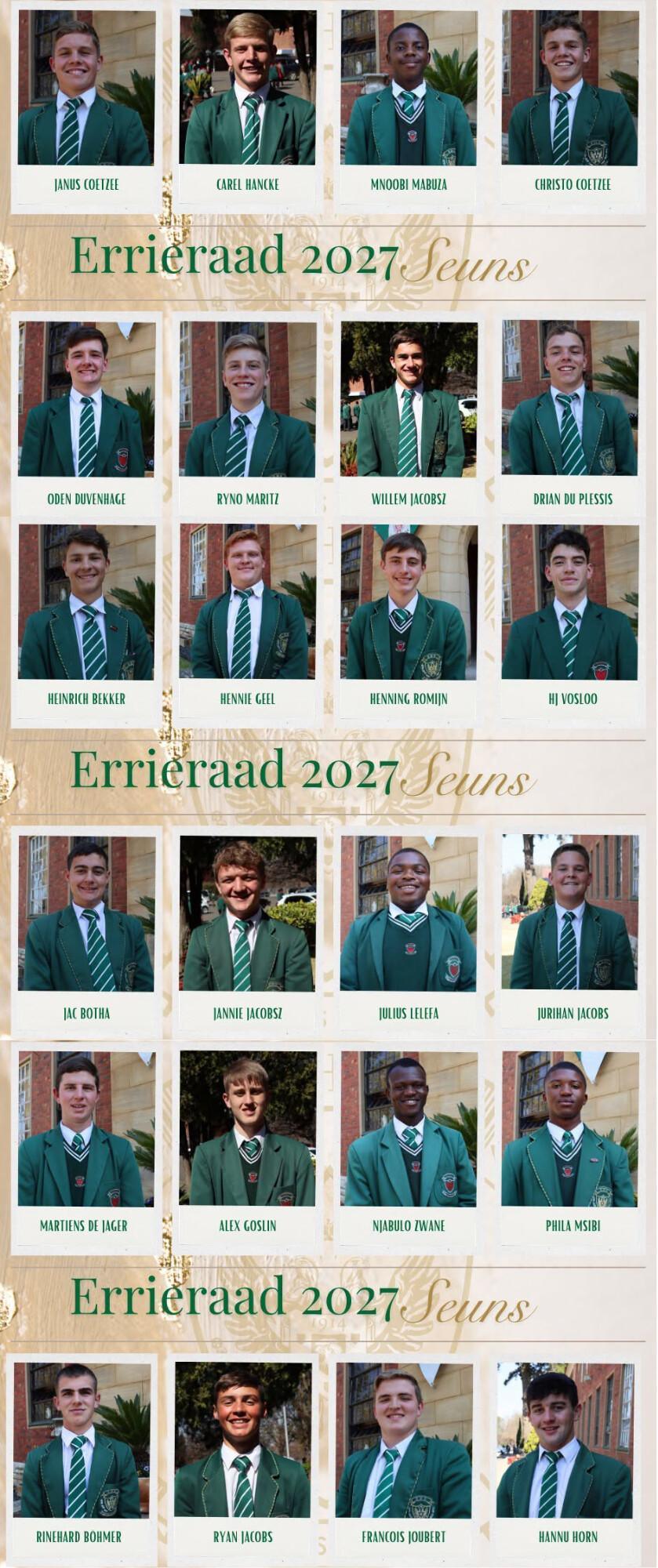 Hoërskool Ermelo announces 2027 Errie Council