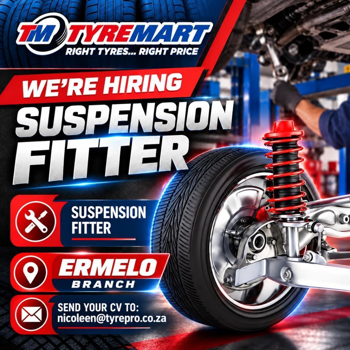 🚨 VACANCY | SUSPENSION FITTER – ERMELO