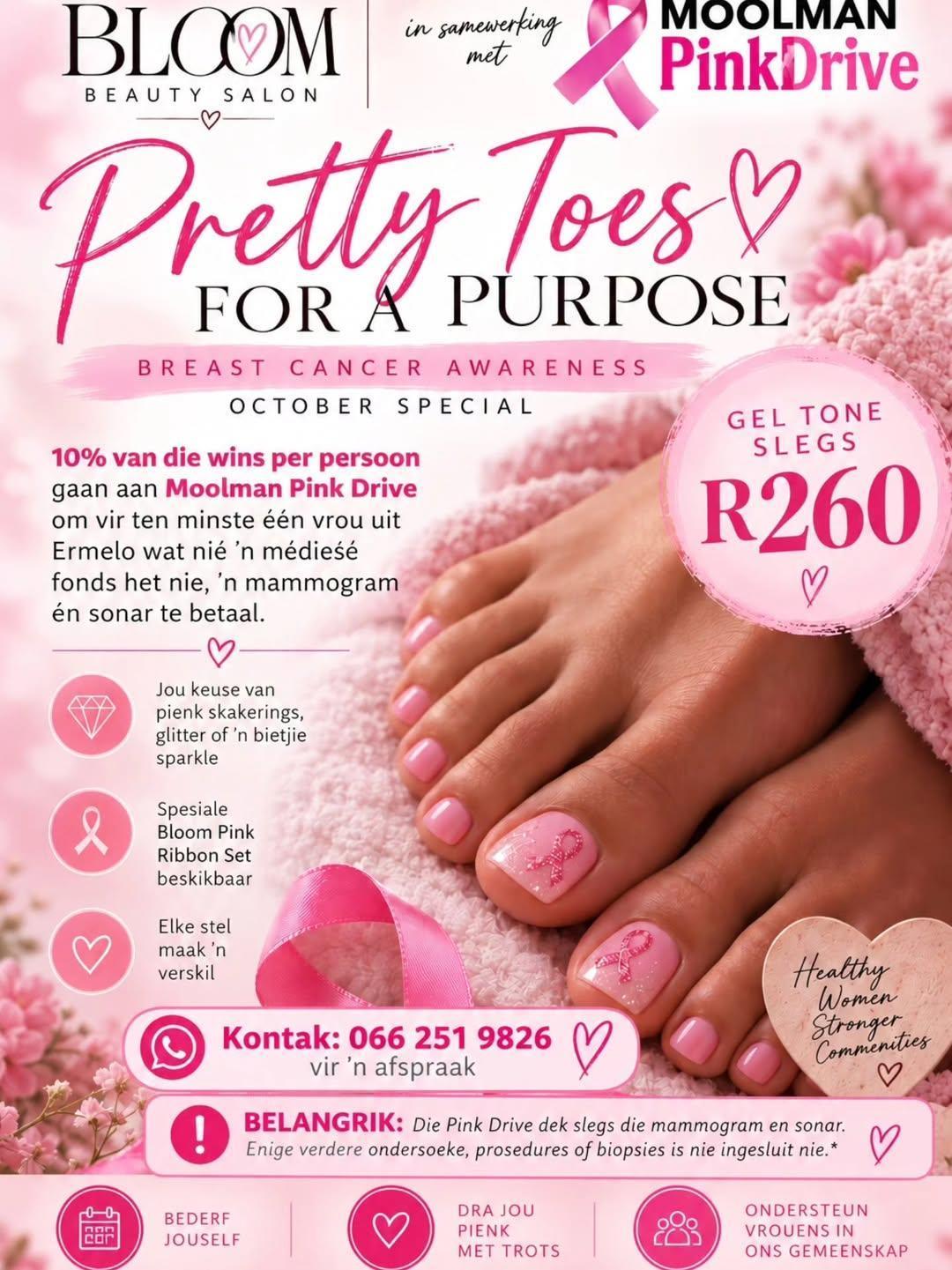 Pretty Toes for a Purpose – Supporting Breast Cancer Awareness