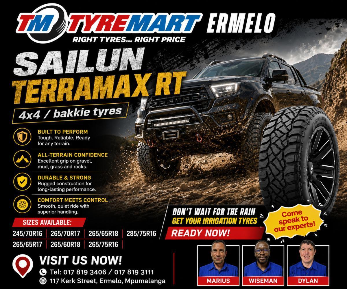 🚙 Sailun Terramax RT 4x4 & Bakkie Tyres – Tyremart Ermelo