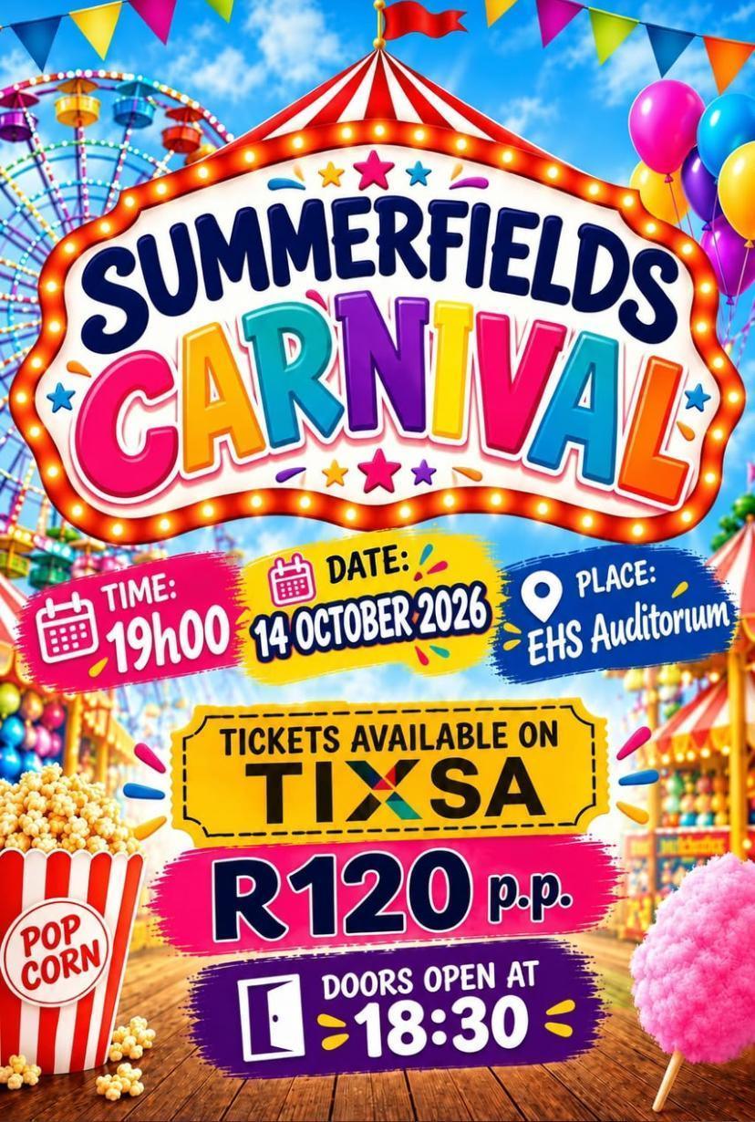 Summerfields Carnival set for 14 October Summerfields Carnival set for 14 October