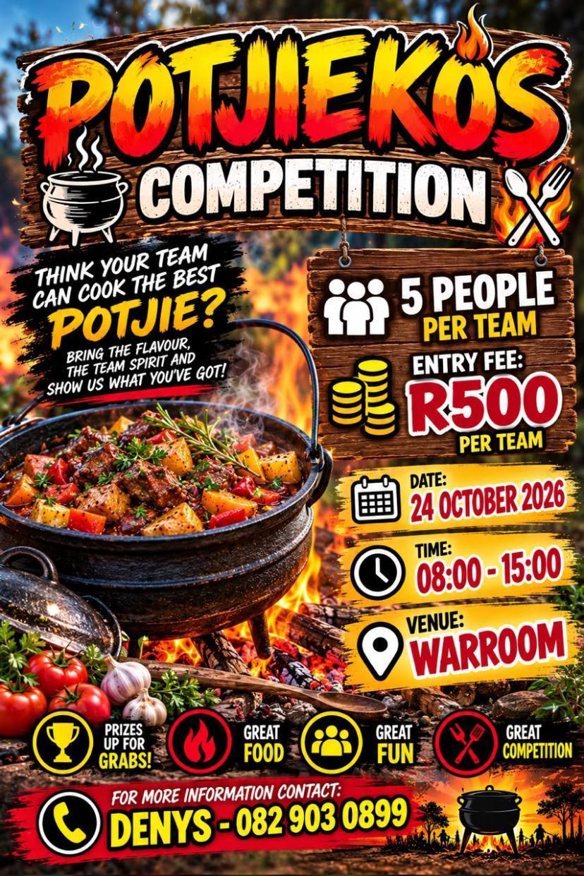 Potjiekos Competition set for 24 October