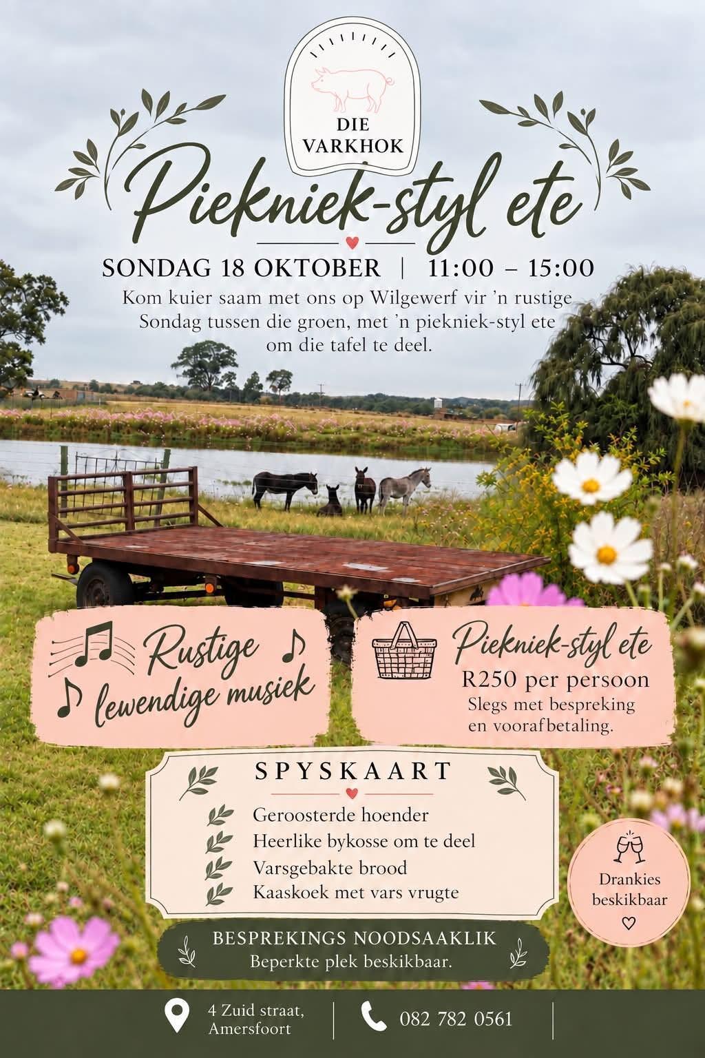 Die Varkhok: Piekniek-styl Ete