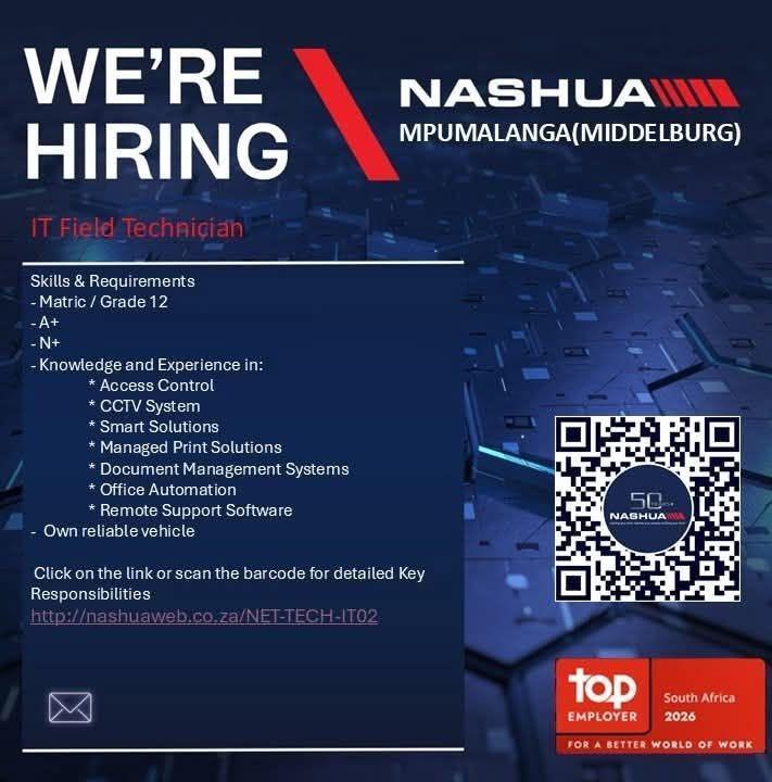 Vacancy: IT Field Technician – Middelburg