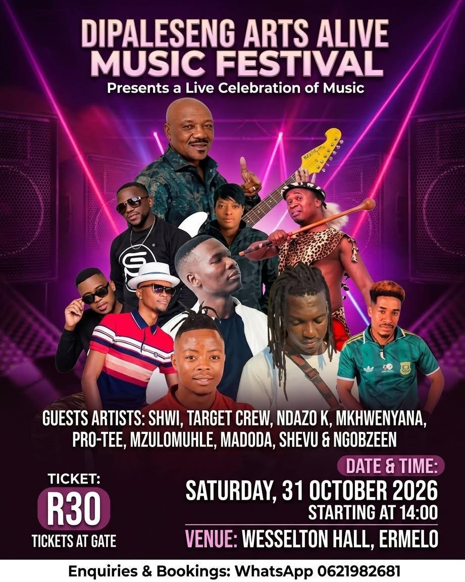 Dipaleseng Arts Alive Music Festival Comes to Ermelo