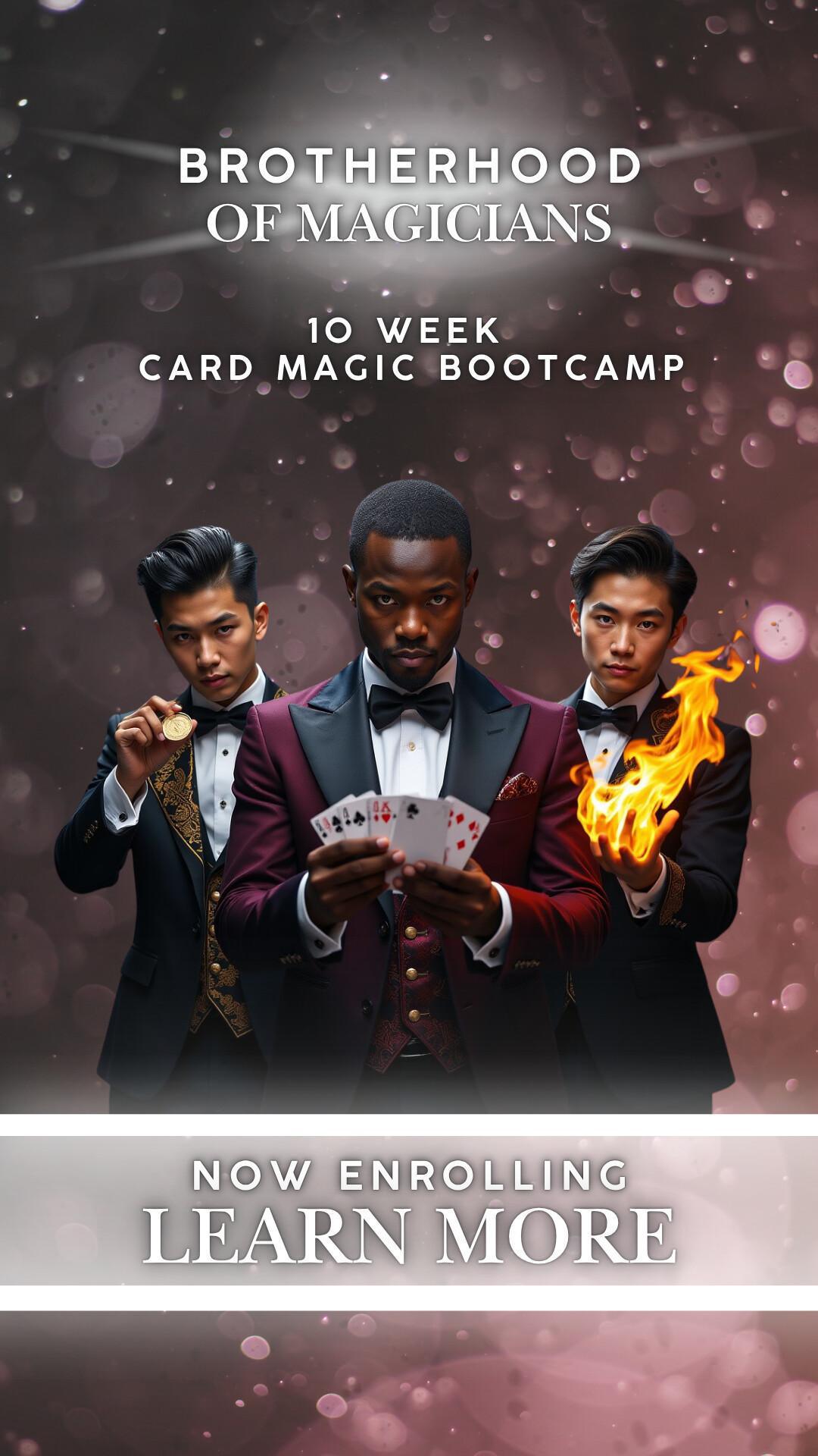 Brotherhood of Magicians: 10 Week Card Magic Bootcamp! Brotherhood of Magicians: 10 Week Card Magic Bootcamp!