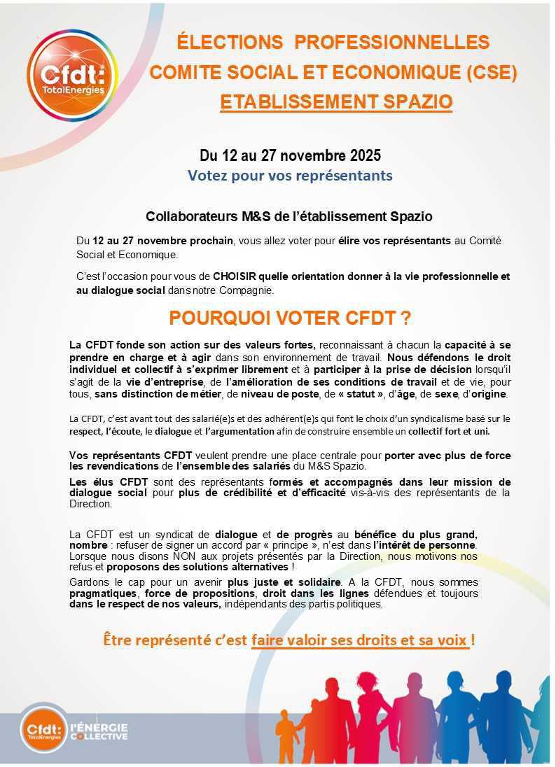 Elections professionnelles 2025 : notre Profession de Foi !