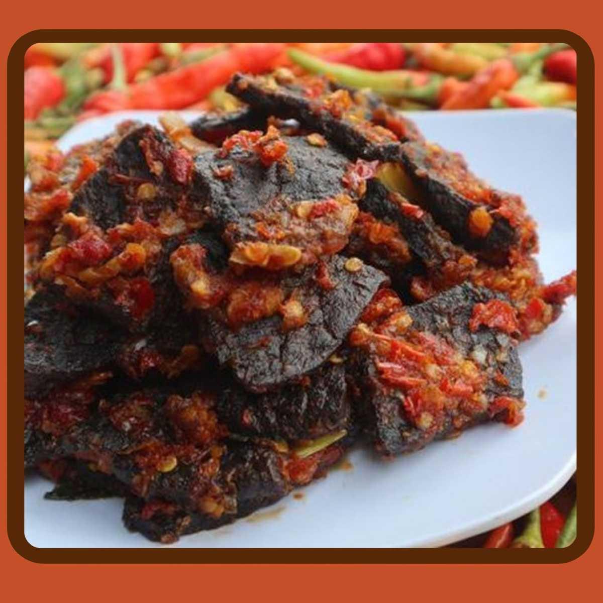Balado Fried Lungs (Paru Balado) Balado Fried Lungs (Paru Balado)