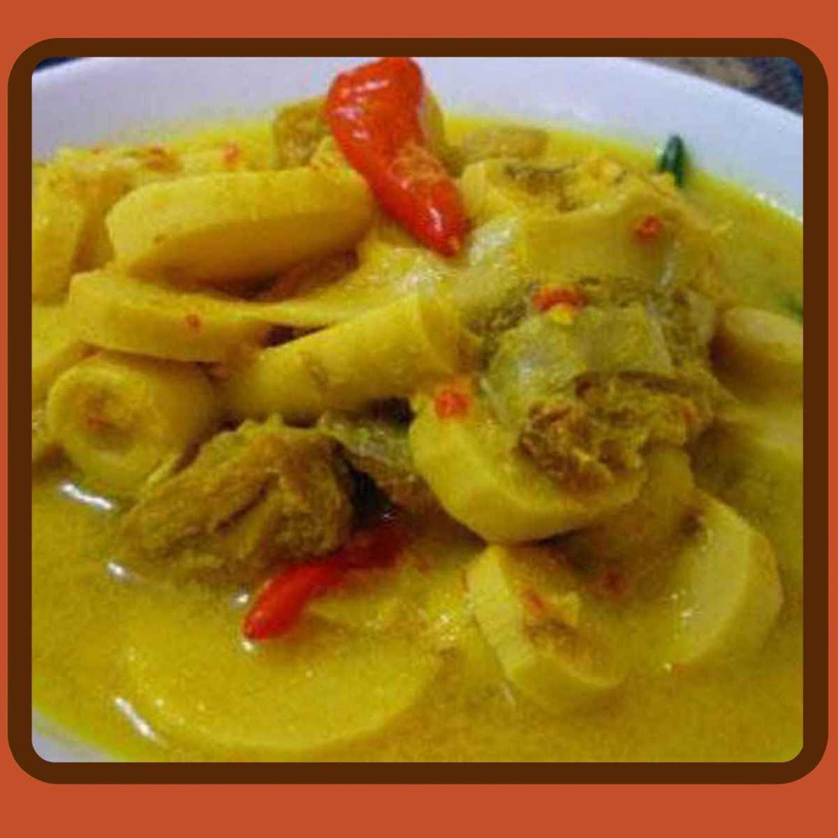 Bamboo Shoot Gulai (Gulai Rebung)