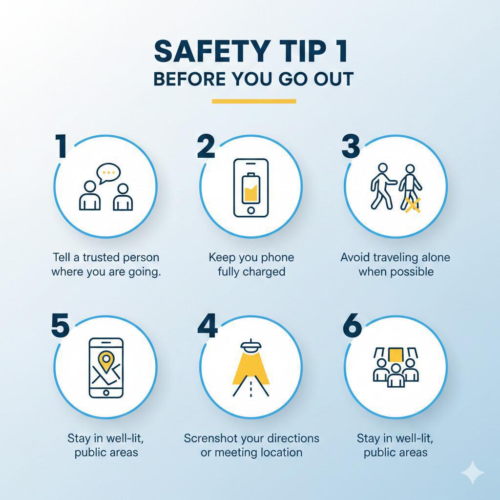 Safety Tip 1: Before You Go Out