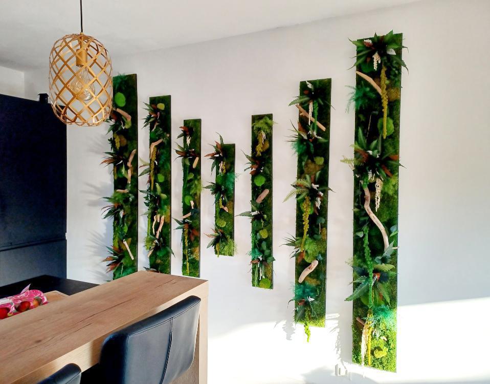 Mur Végétal en Trompe-l’Œil – Jeu de Profondeur et Matières Mur Végétal en Trompe-l’Œil – Jeu de Profondeur et Matières