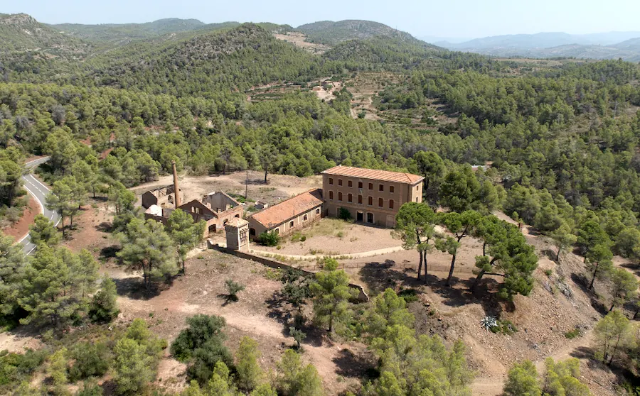 La mina lusa, donde está el centro de interpretación de la Guerra Civil