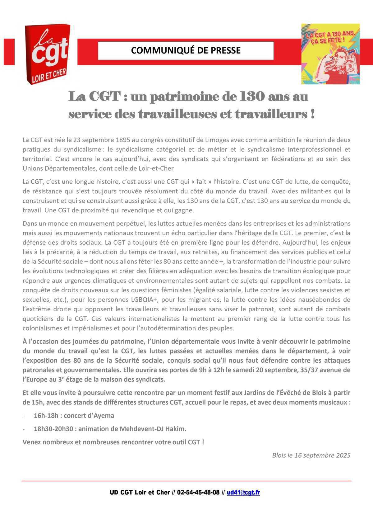 La CGT : un patrimoine de 130 ans au service des travailleuses et travailleurs ! 