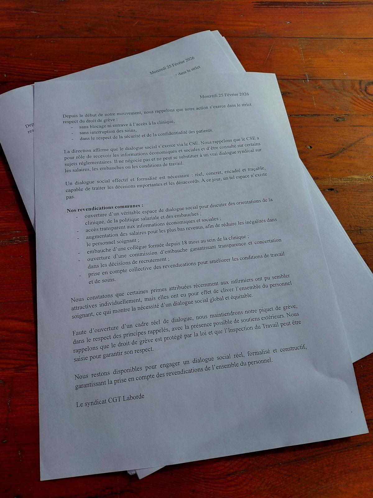 25 février 2026 - La mobilisation continue à la clinique de la Borde 25 février 2026 - La mobilisation continue à la clinique de la Borde
