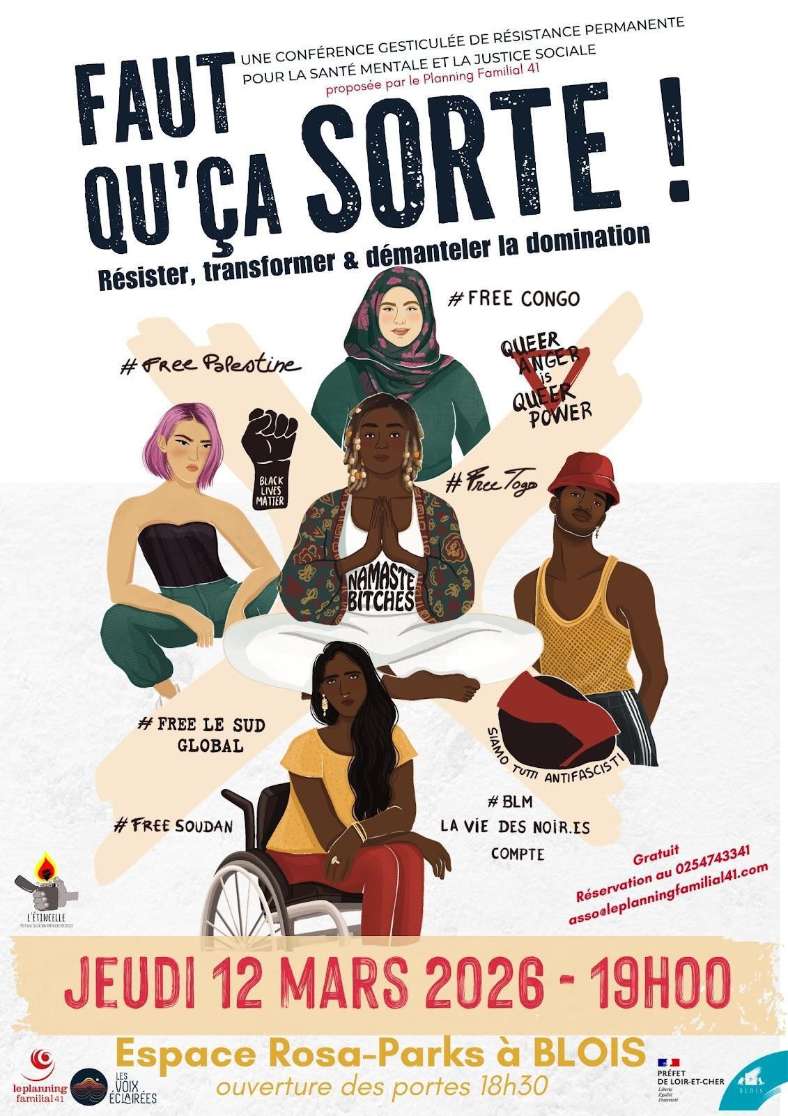 12 mars 2026 - Conférence gesticulée "Faut qu'ça sorte !" à Blois 12 mars 2026 - Conférence gesticulée "Faut qu'ça sorte !" à Blois