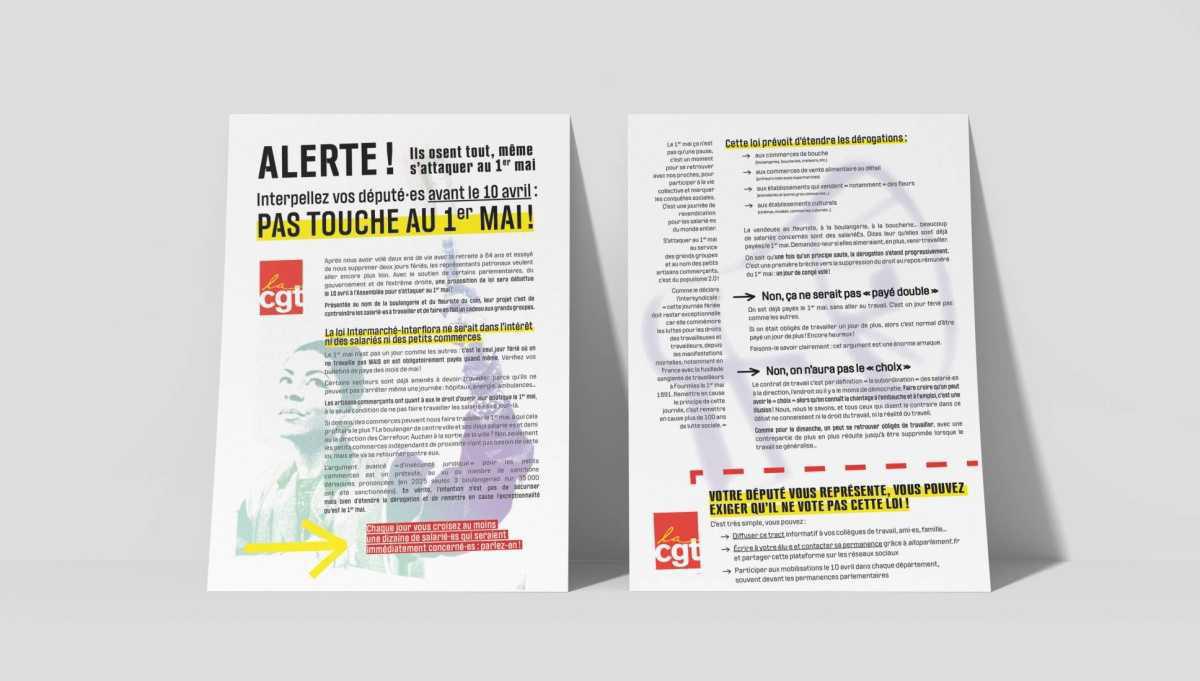 Pas touche au 1er mai ! Interpellez les député·es