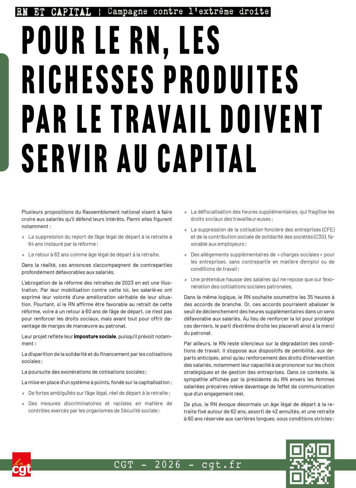 Campagne contre l'extrême droite - Fiche "Capital"