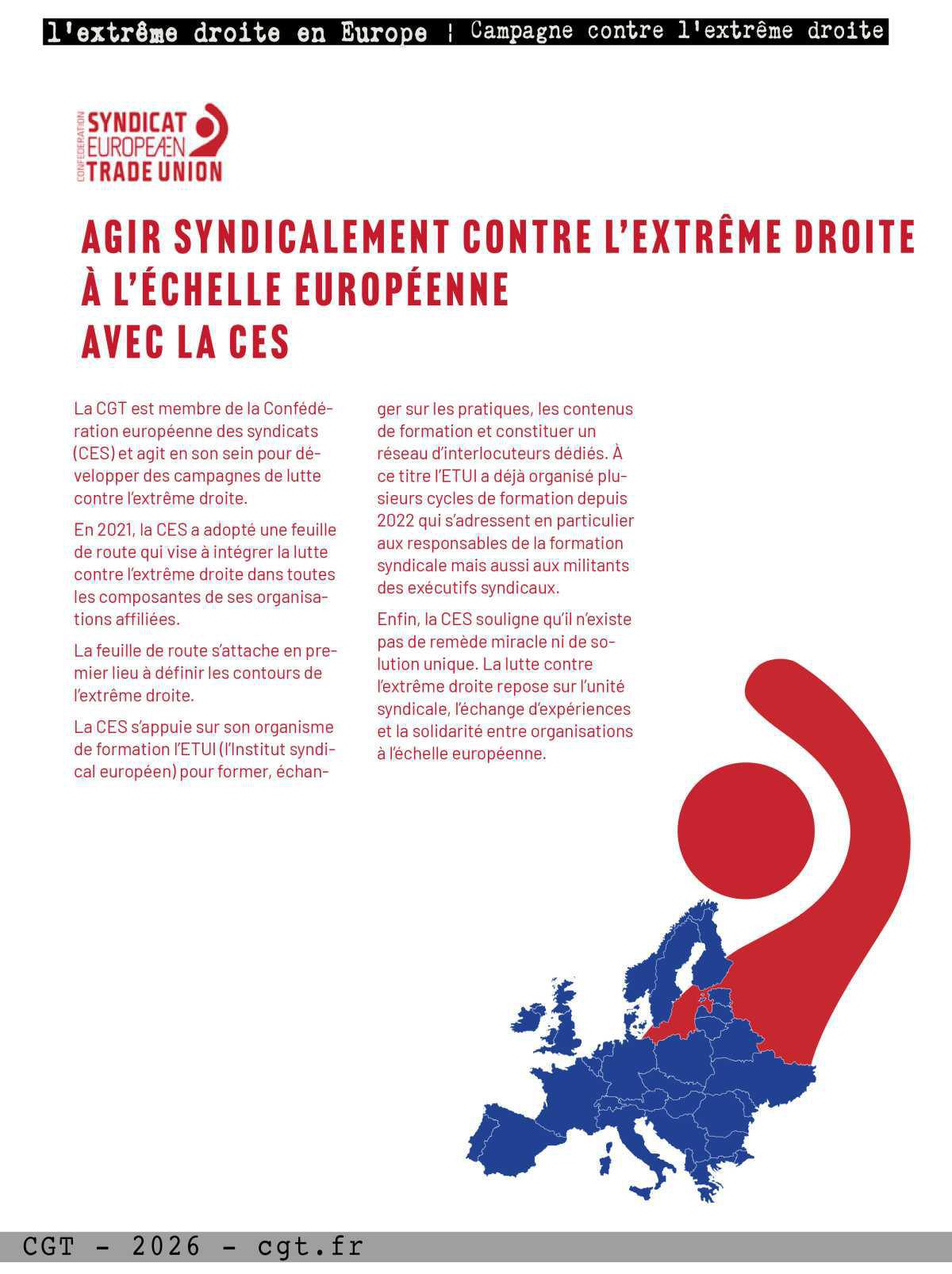 Campagne contre l'extrême droite - Fiche "Europe"