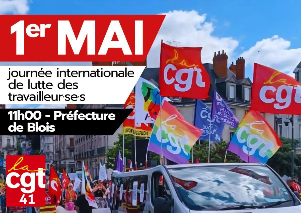 📢 1er mai à Blois