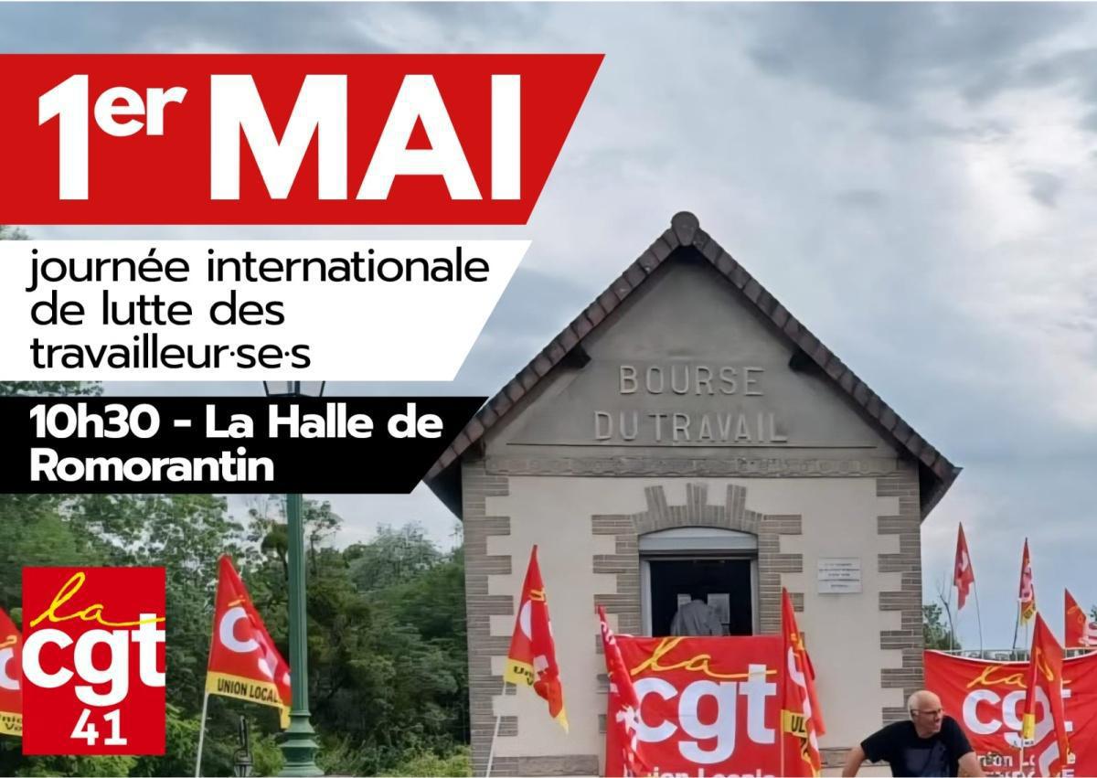 📢 1er mai à Romorantin