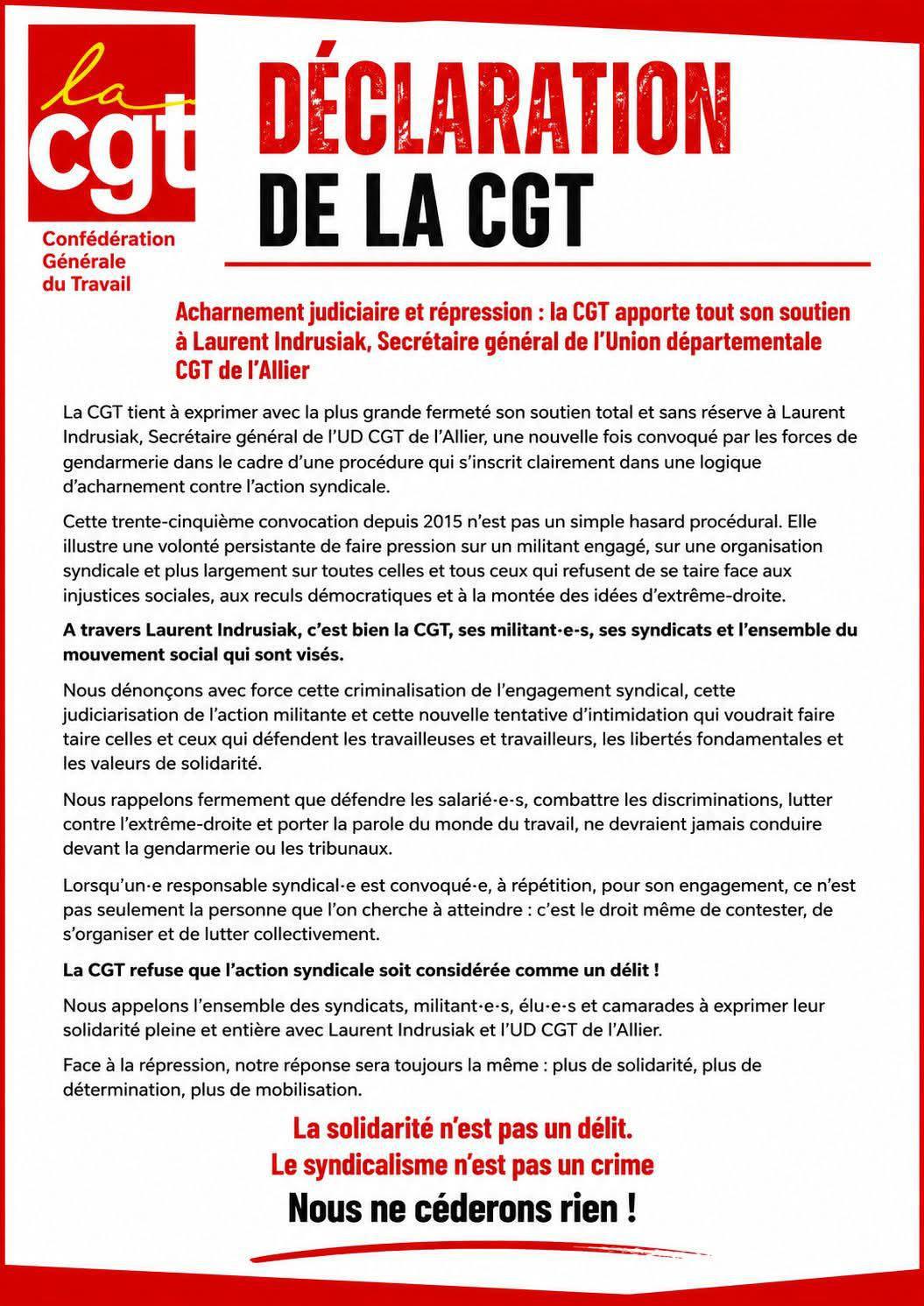 Soutien à Laurent Indrusiak!