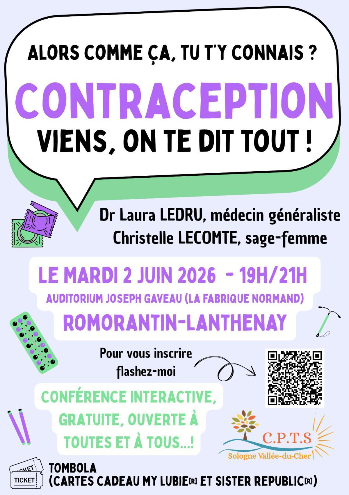 Planning familial - Soirée "Contraception, vient on te dit tout"