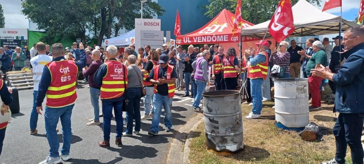 Grève chez Bosch Vendôme 