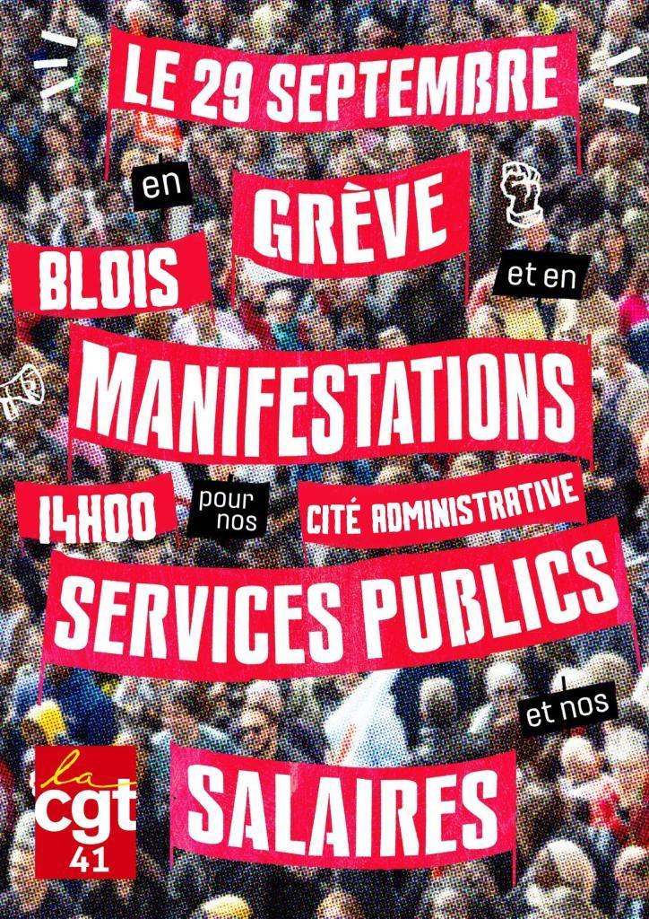 29 septembre - Journée de grève et de manifestations