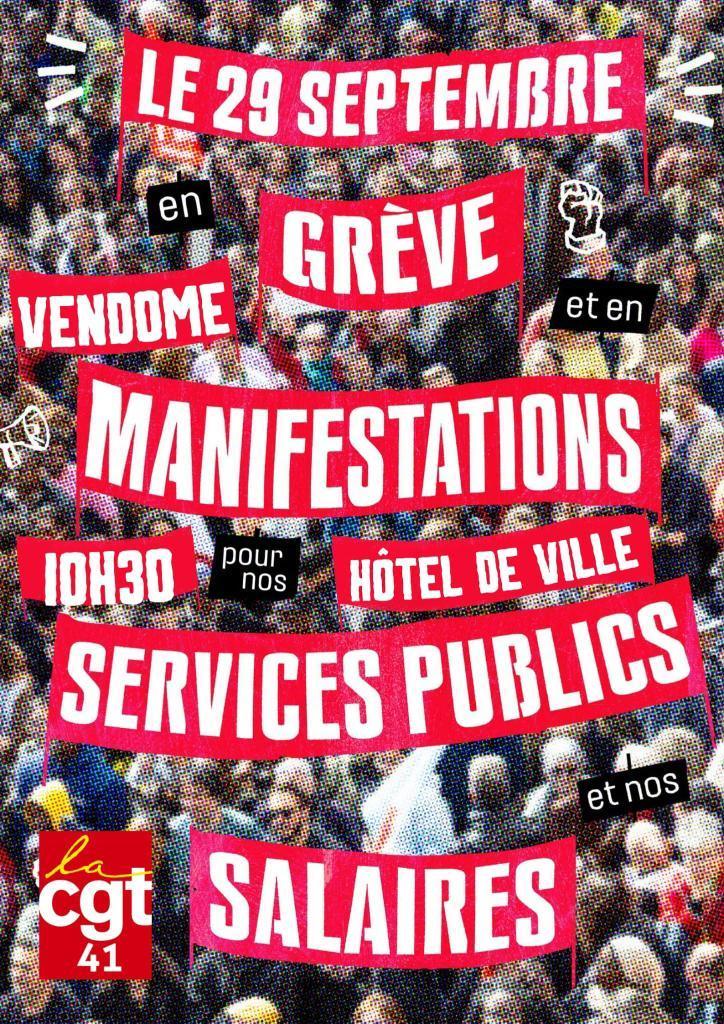 29 septembre - Journée de grève et de manifestations 29 septembre - Journée de grève et de manifestations